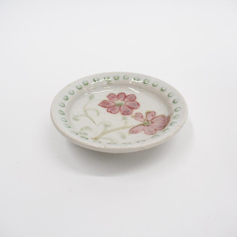 つつえ窯 菊花紋  小皿　